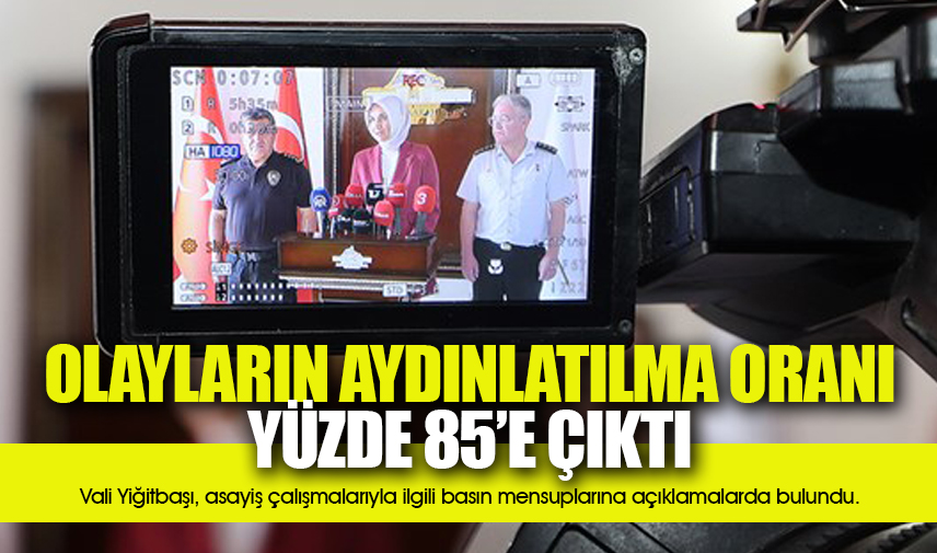 Vali Yiğitbaşı asayiş olaylarına ilişkin bilgilendirdi